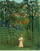 Анри Руссо. Женщина, гуляющая по экзотическому лесу